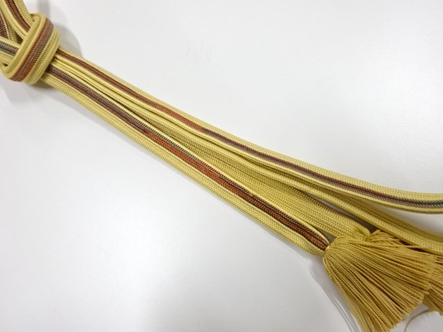 JAPANESE KIMONO / HAND-TIED OBIJIME CORD 